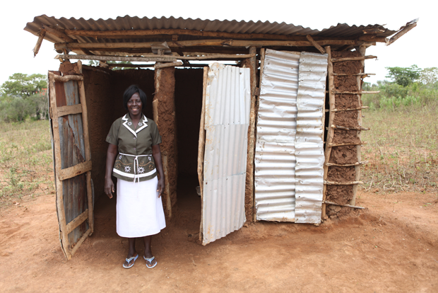 Alice Ndolo from Nduru Village (14kms from Siaya Town). Nduru Village has been certified as Open Defecation Free since January 2015.