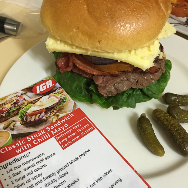 IGA Classic Steak Sandwich